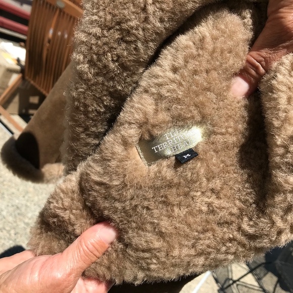 Territory Ahead, Leather Sherpa Brown Coat Medium - Picture 2 of 5